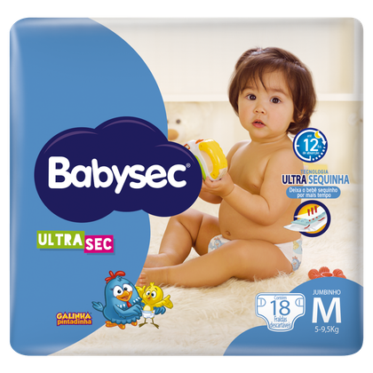 FRALDA BABYSEC ULTRA JUMBINHO M C/18UND