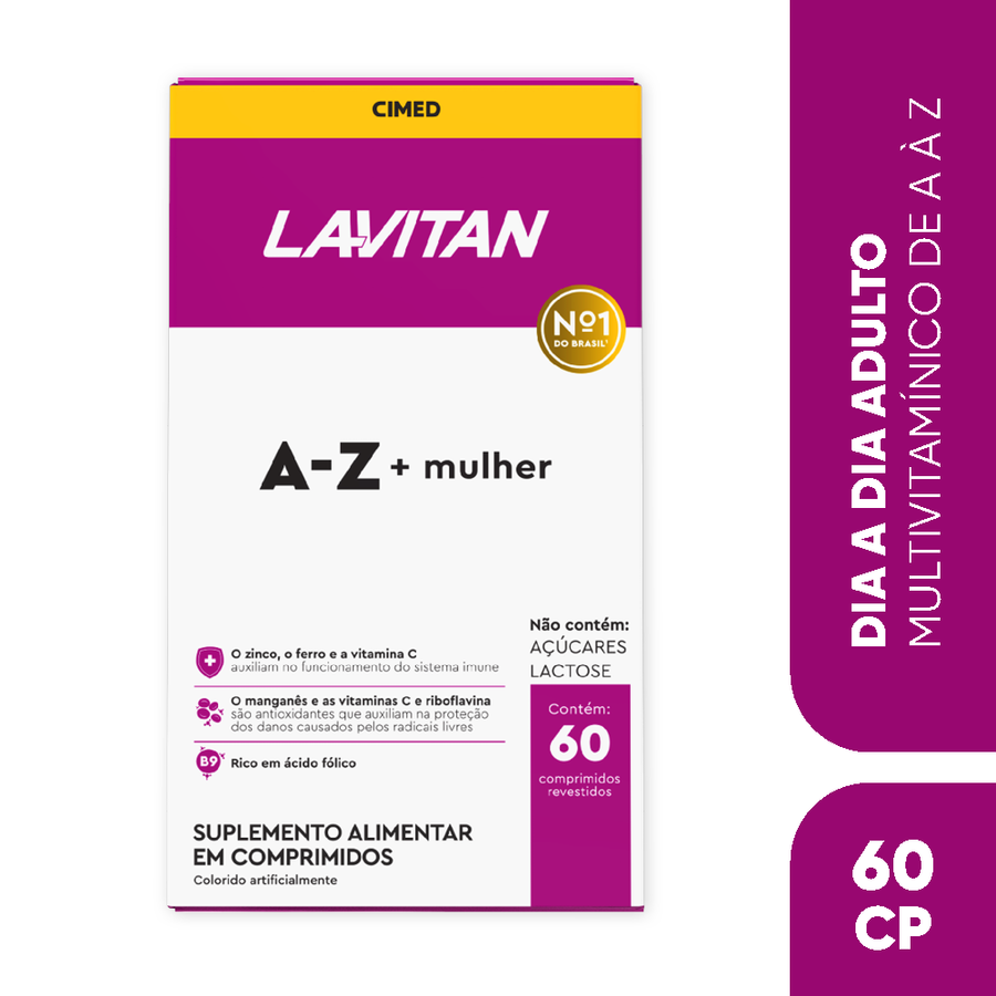 Suplemento Alimentar Lavitan A-Z Mulher 60 Comprimidos