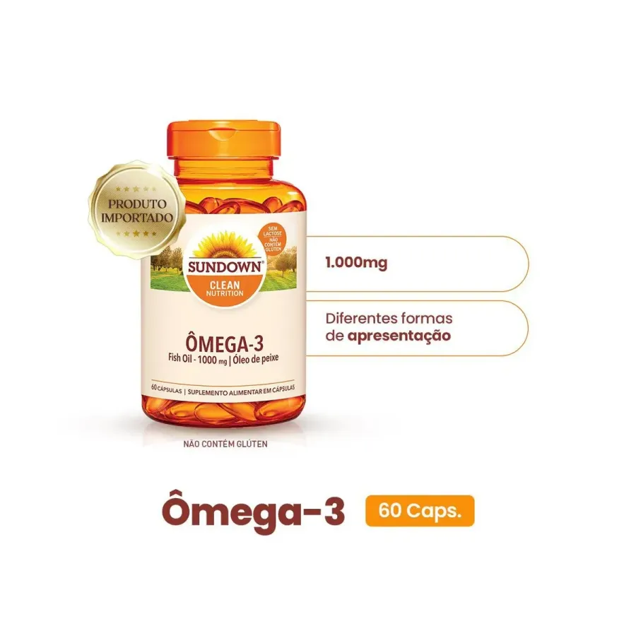 Omega 3 Fish 1000mg 60 Cápsulas Sundown