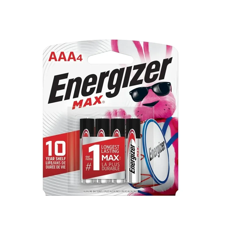 Pilha Energizer AAA Max-Sm Palito 4 Unidades