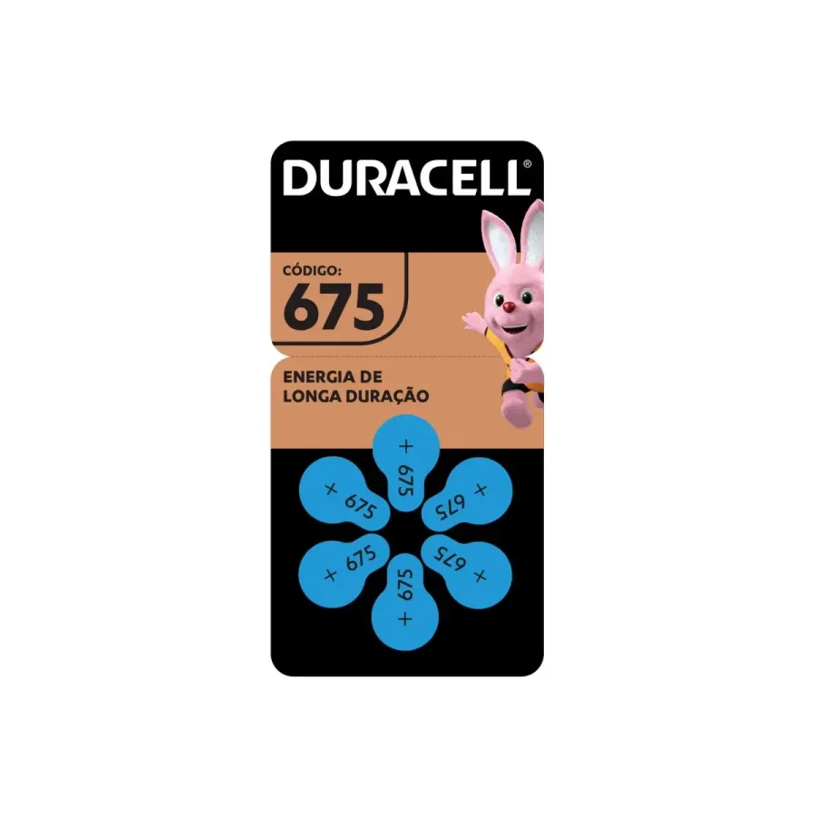 PILHA DURACELL AUDITIVA 675 6UN