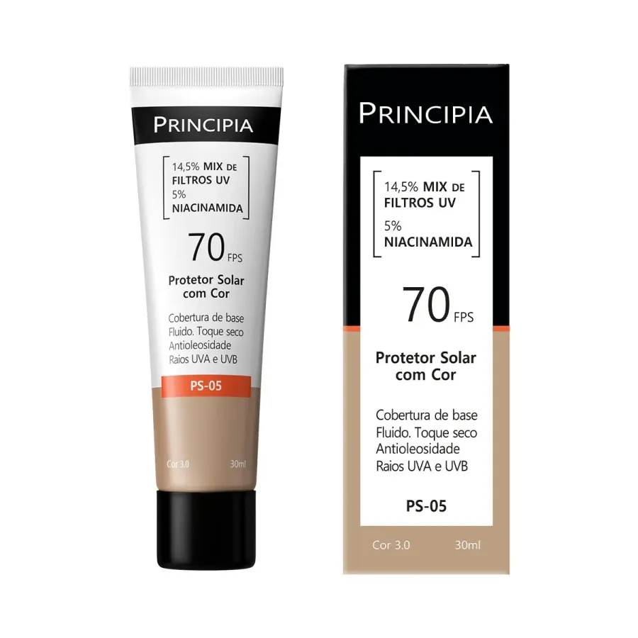 PROTETOR SOLAR PRINCIPIA FPS70 COR 3.0 30ML