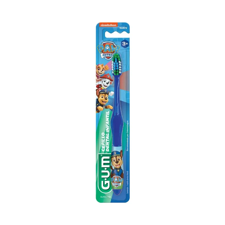 Escova Dental Gum Infantil Patrulha Canina 3+ Suave 1 Unidade