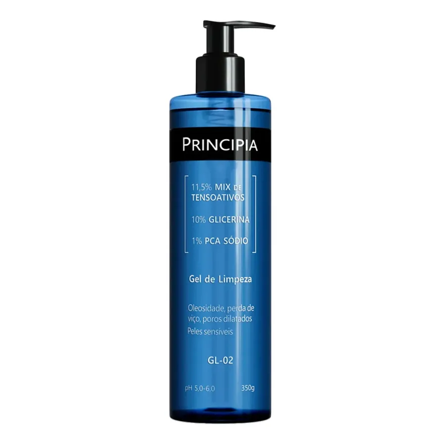 Gel de Limpeza Facial Suave Principia GL-02 350 g – Glicerina e PCA Sódio