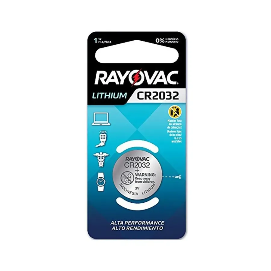Pilha Rayovac Eletrica Cr2032