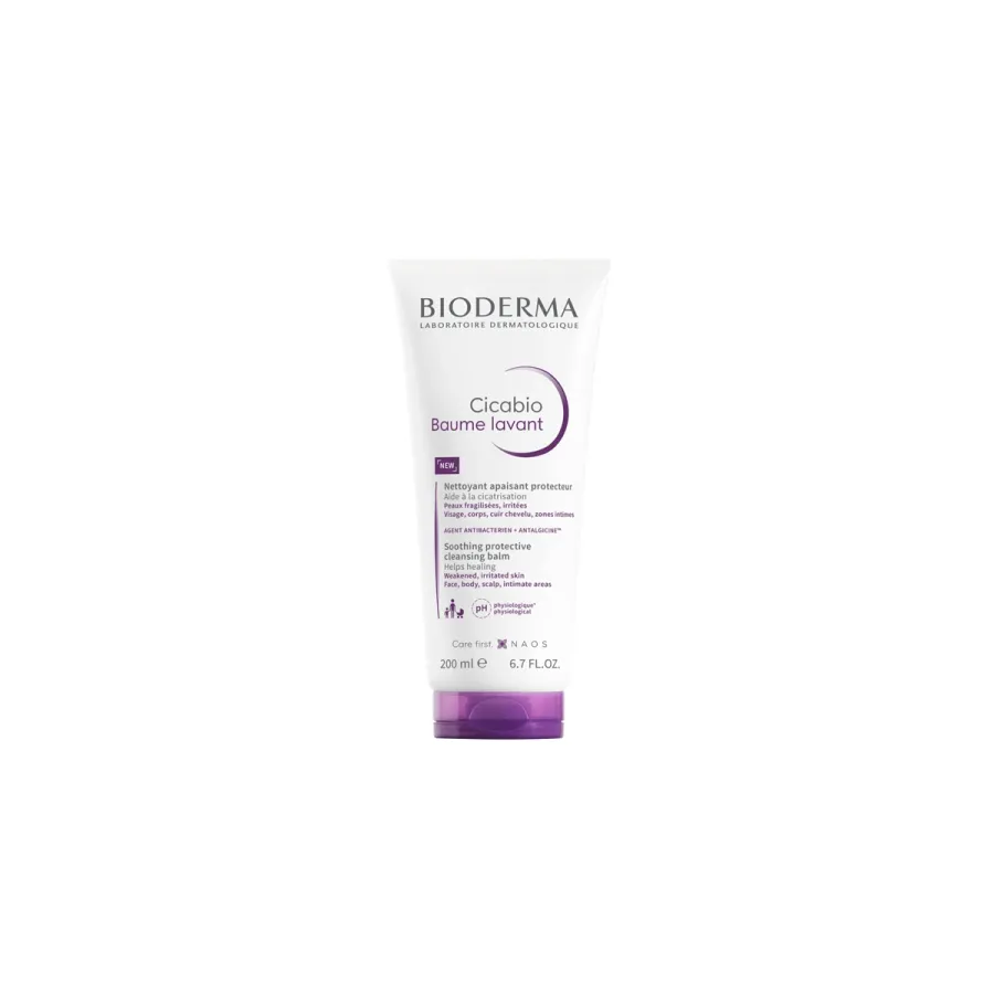 Bálsamo Limpeza Ultra-Reparadora Calmante Bioderma Cicabio Baume Lavant 200ml