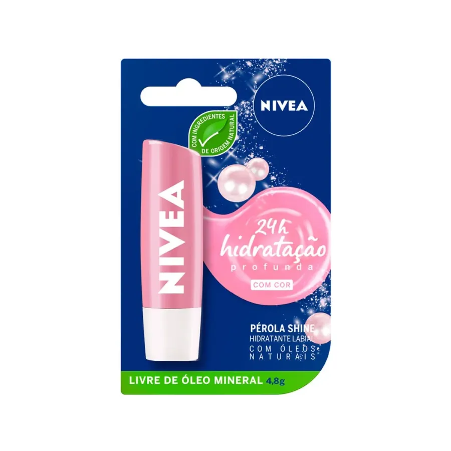 Protetor Labial Perola Shine 4,8g Nivea