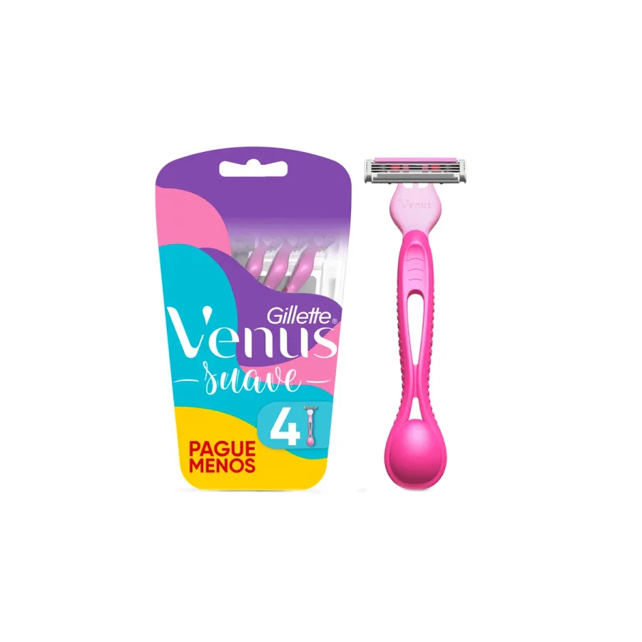 Aparelho de Depilar Gillette Venus Suave 4 Unidades