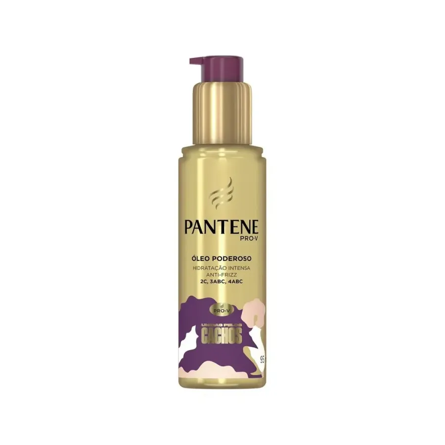 Óleo Capilar Pantene Hidratação Intensa Anti-Frizz Unidas Pelos Cachos 95ml
