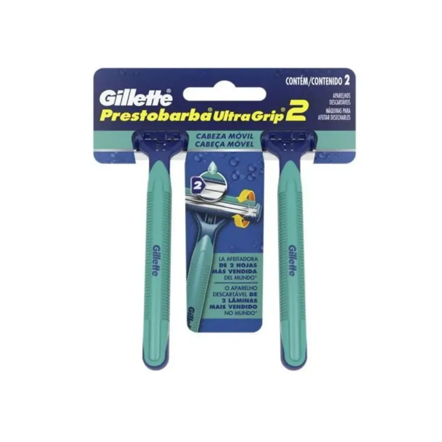 Aparelho Prestobarba Ultragrip Cabelomovel os 2u