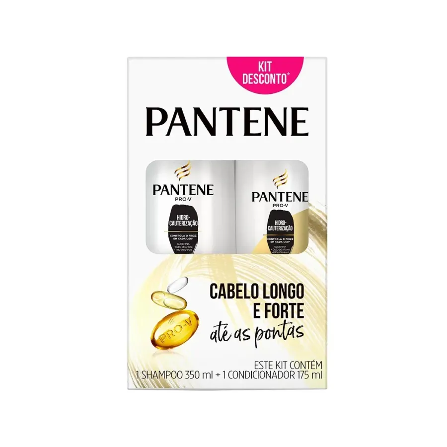 Kit Pantene Hidro-Cauterização Shampoo 350ml + Condicionador 175ml