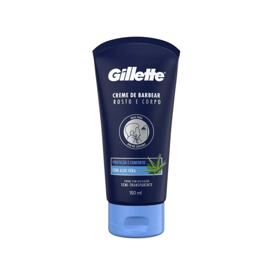 Creme de Barbear Rosto e Corpo Gillette Proteção e Conforto 150ml