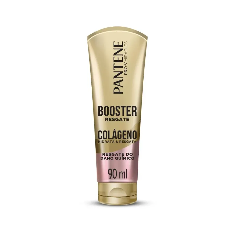 Máscara de Tratamento Pantene Booster Resgate Colágeno Hidrata & Resgata Dano Químico 90ml
