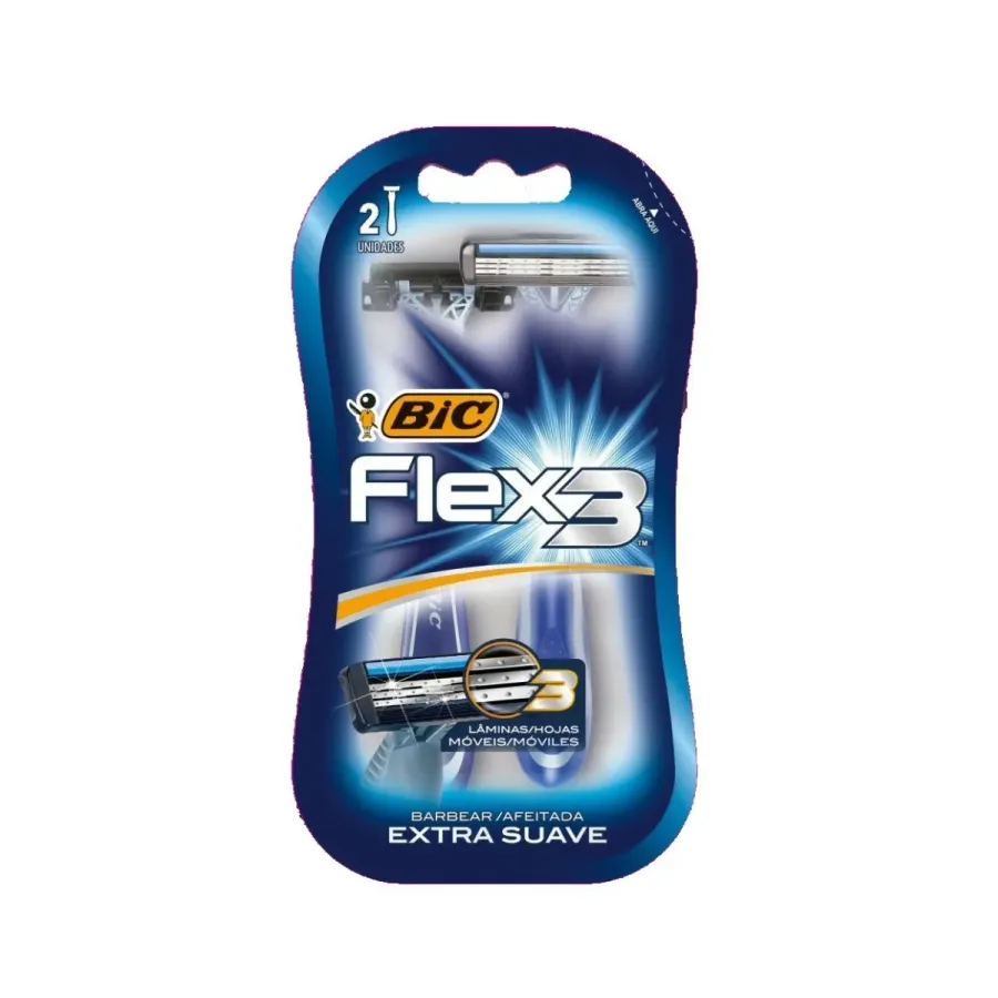 AP BARBA BIC FLEX 3 C/2UND