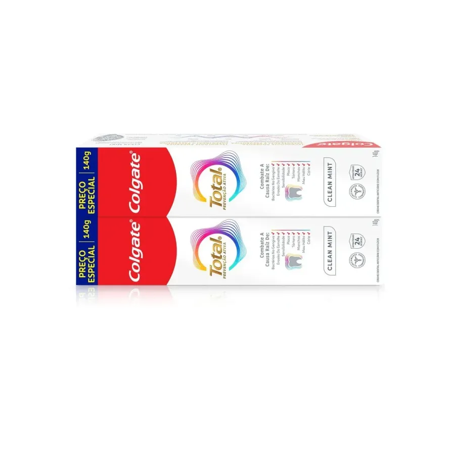 Creme Dental Colgate 140g T 12 Clean M 2 Unidades