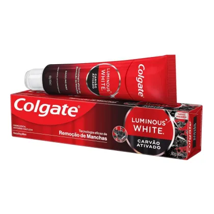 Creme Dental Colgate Luminous White Carvão Ativado 60 g