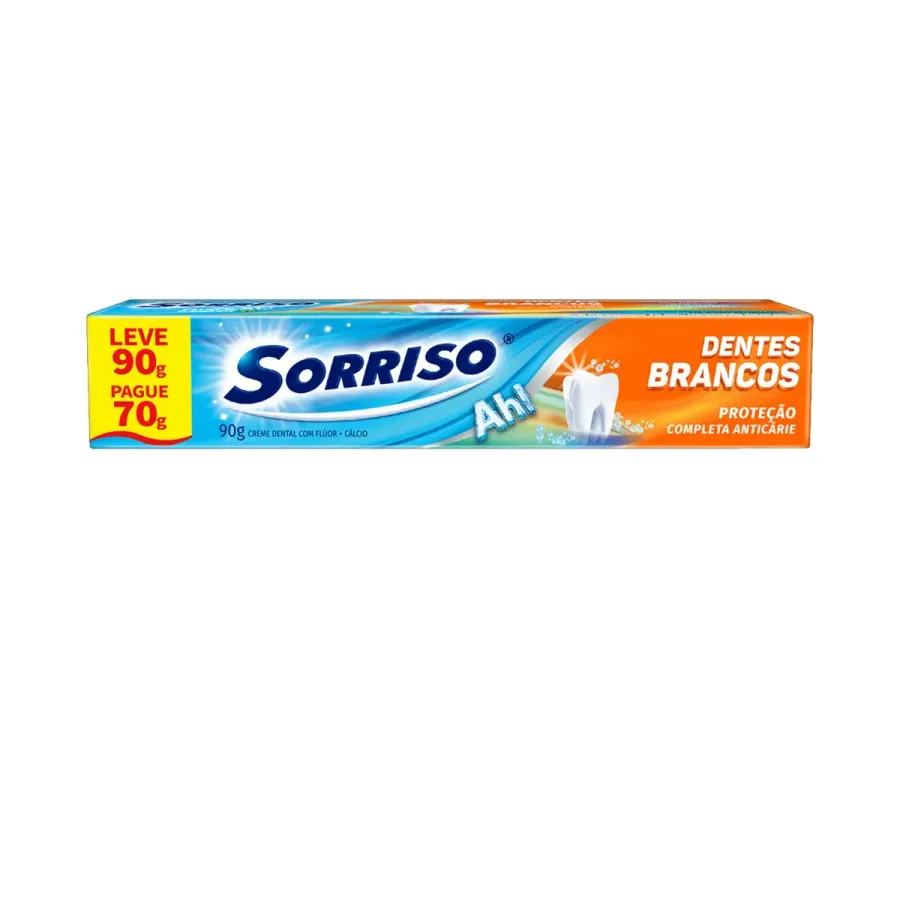 Creme Dental Sorriso Dentes Brancos L90p70