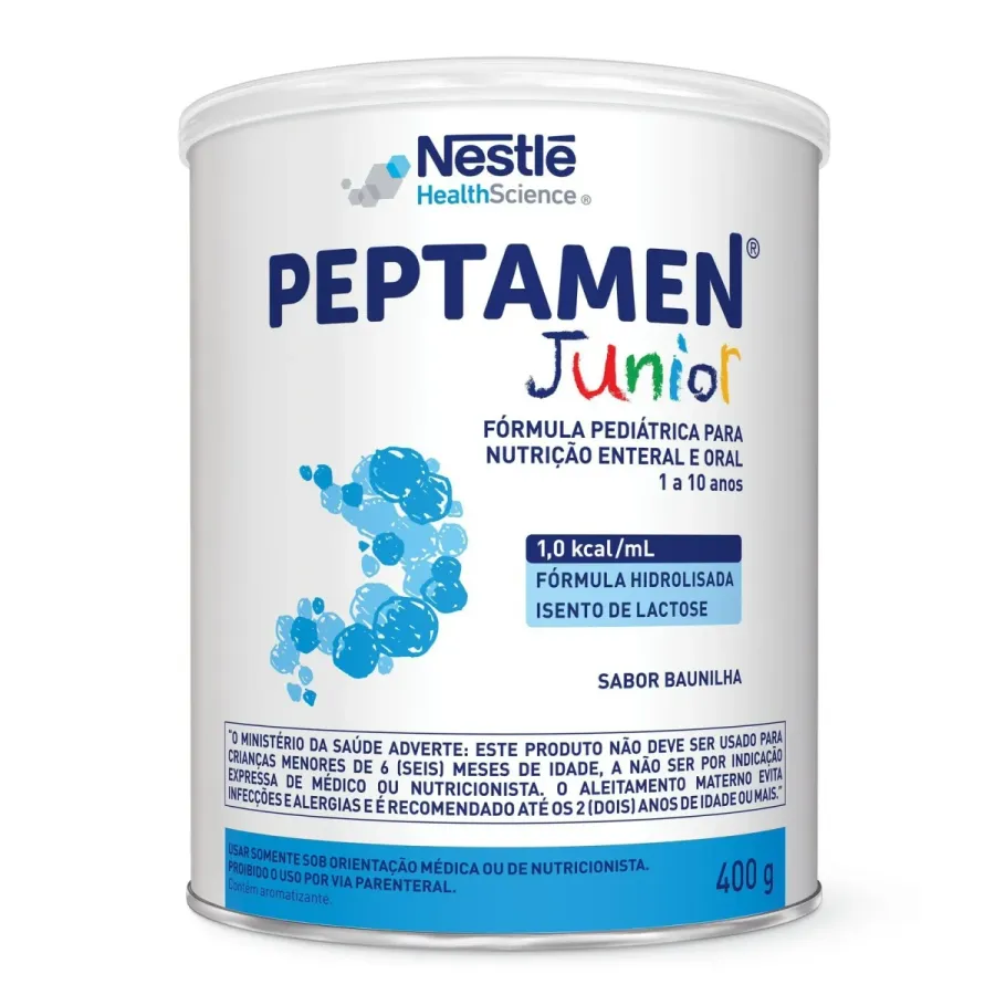 Nutrição Enteral e Oral Pediátrica Peptamen Junior em Pó Baunilha 400g