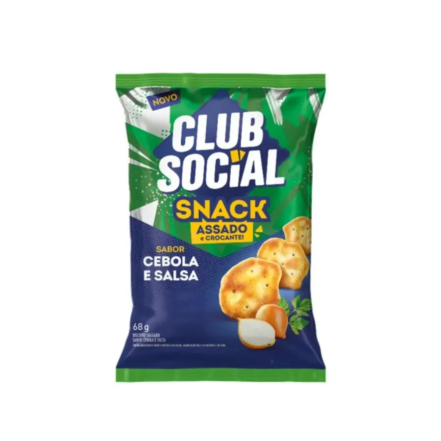 Club Social Snack Assado Cebola e Salsa 68g