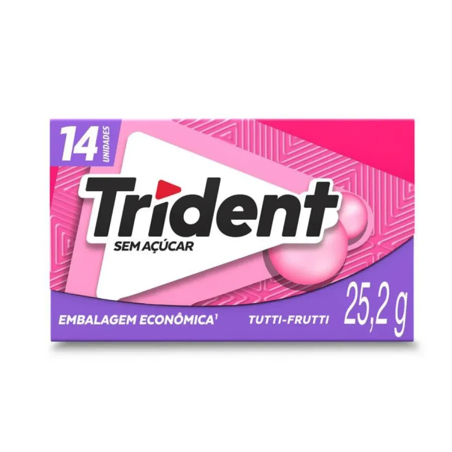 Goma de Mascar Trident Tutti Frutti 14 Unidades