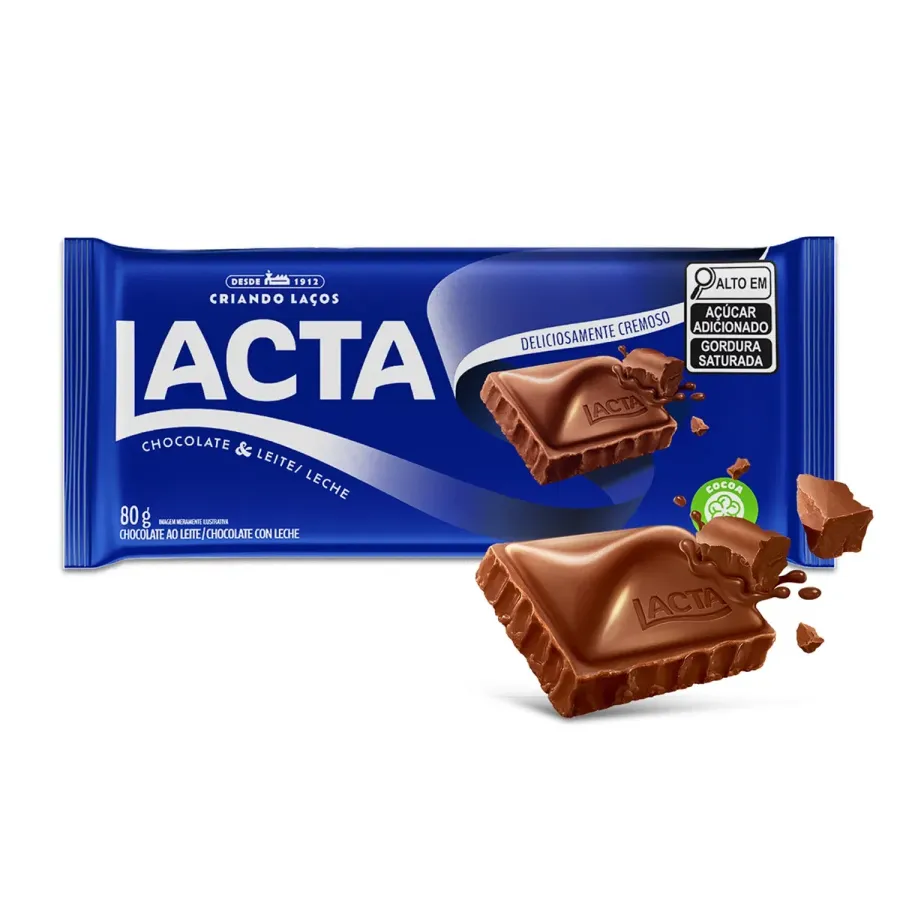 BARRA LACTA 80G CLASSIC AO LEITE