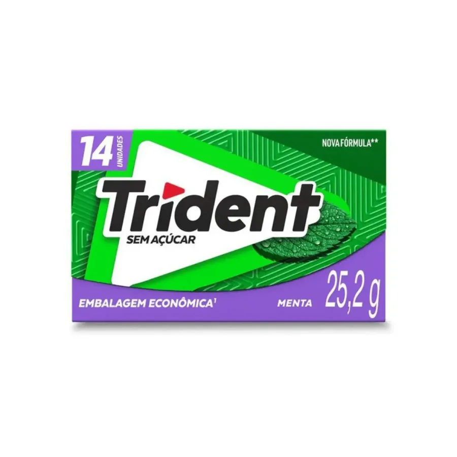 Goma de Mascar Trident Menta 14 Unidades