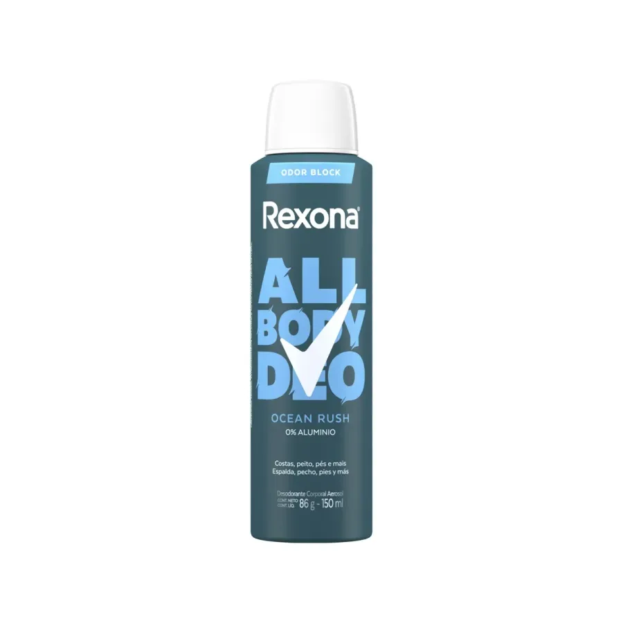 DEO REXONA ALL BODY AERO 150ML OCEAN RUSH