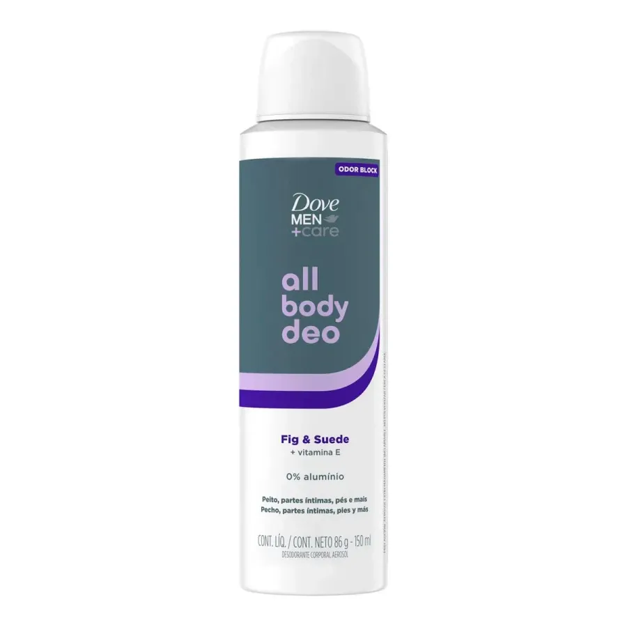 Desodorante Corporal Dove Men+care All Body Desodorante Fig & Suede 150ml Aerossol