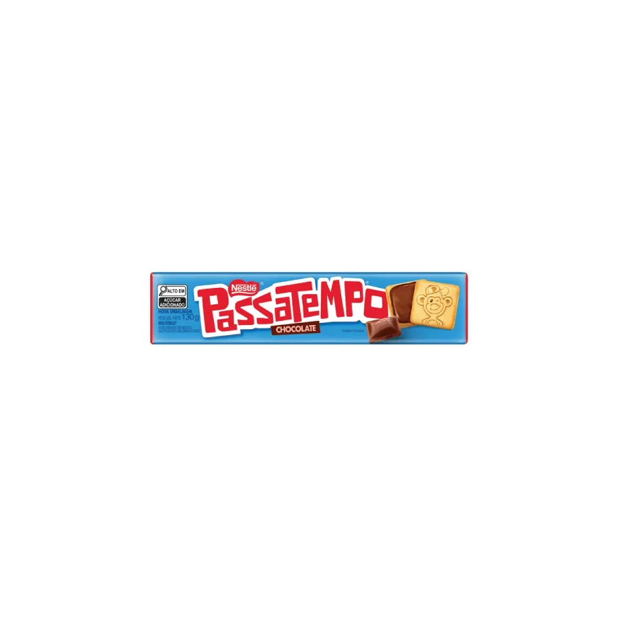 BISCOITO PASSATEMPO CHOCOLATE 130G