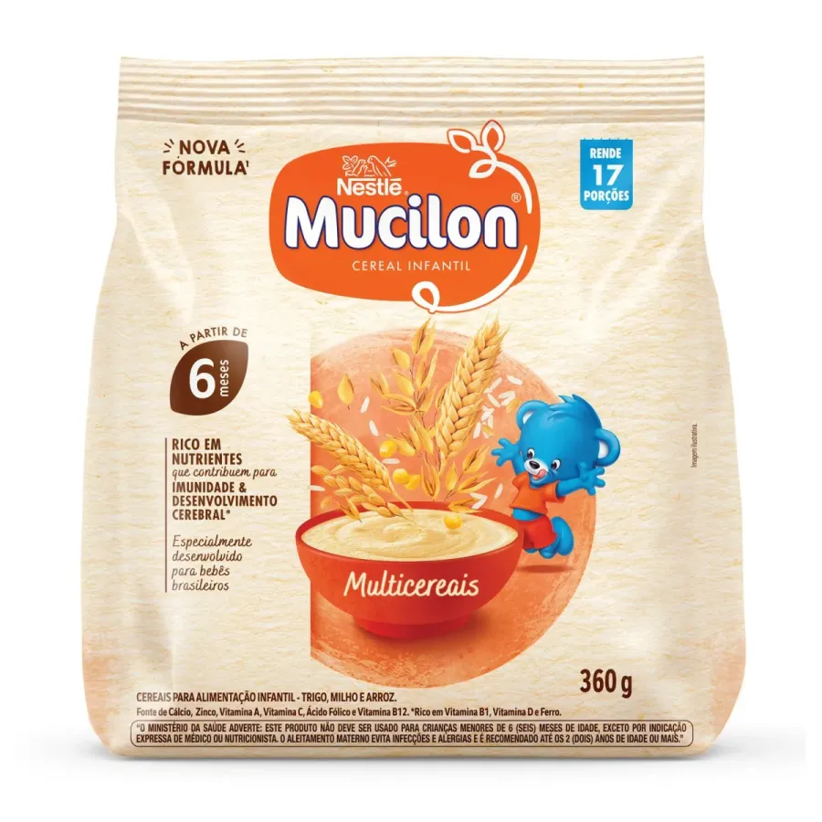 Cereal Infantil Mucilon Multicereais 360g