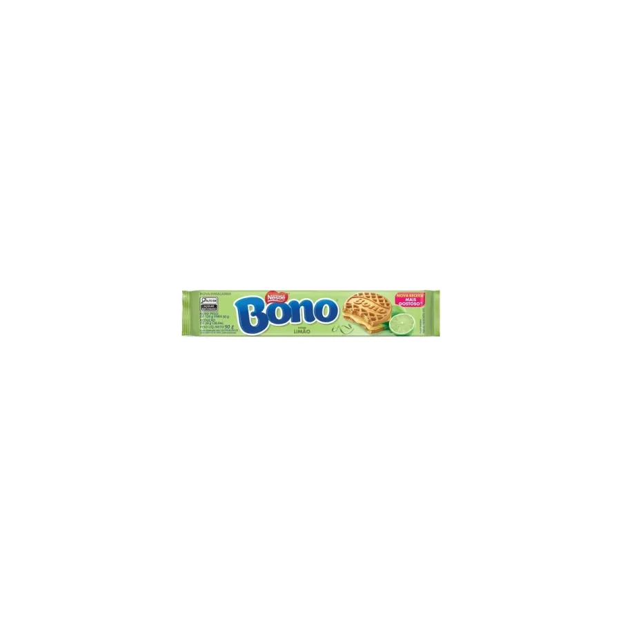 Biscoito Recheado Sabor Limao com 90g - Bono