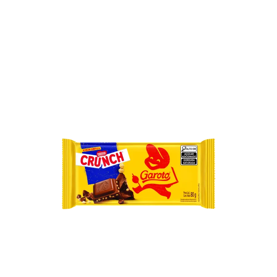 Chocolate Ao Leite Crunch Garoto 80g