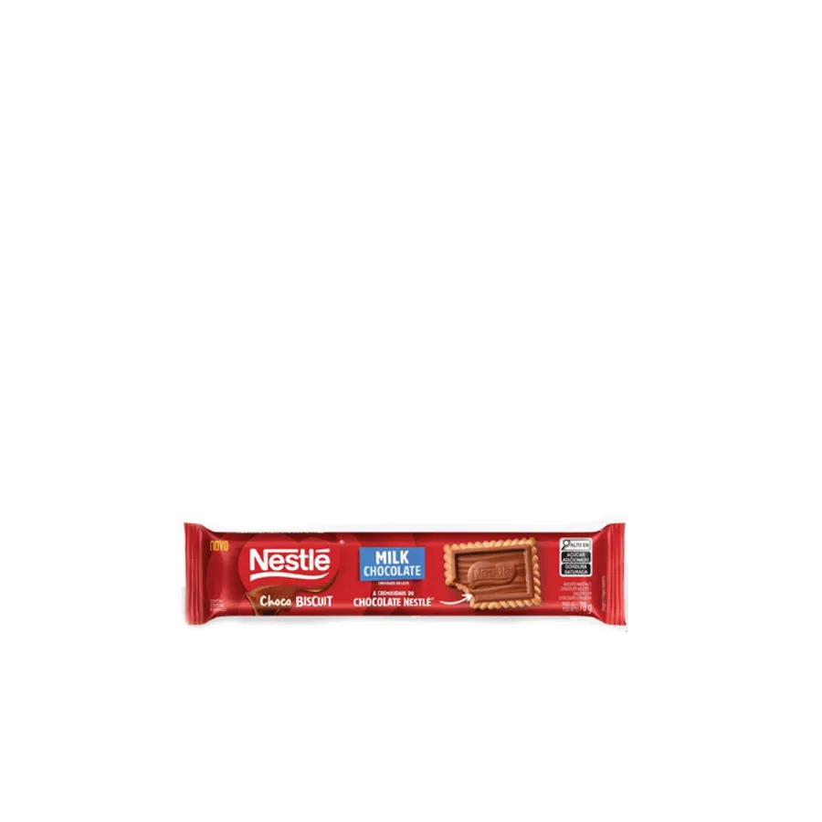 Biscoito Choco Biscuit Nestlé Maisena e Chocolate Ao Leite 78g