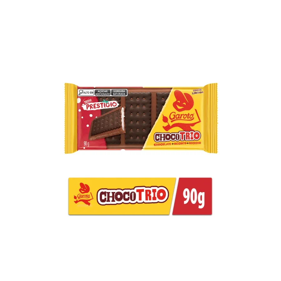 Chocolate Garoto Chocotrio Prestígio 90g