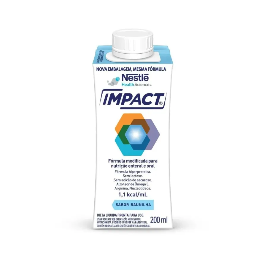 Nutrição Enteral e Oral Impact Baunilha 200ml