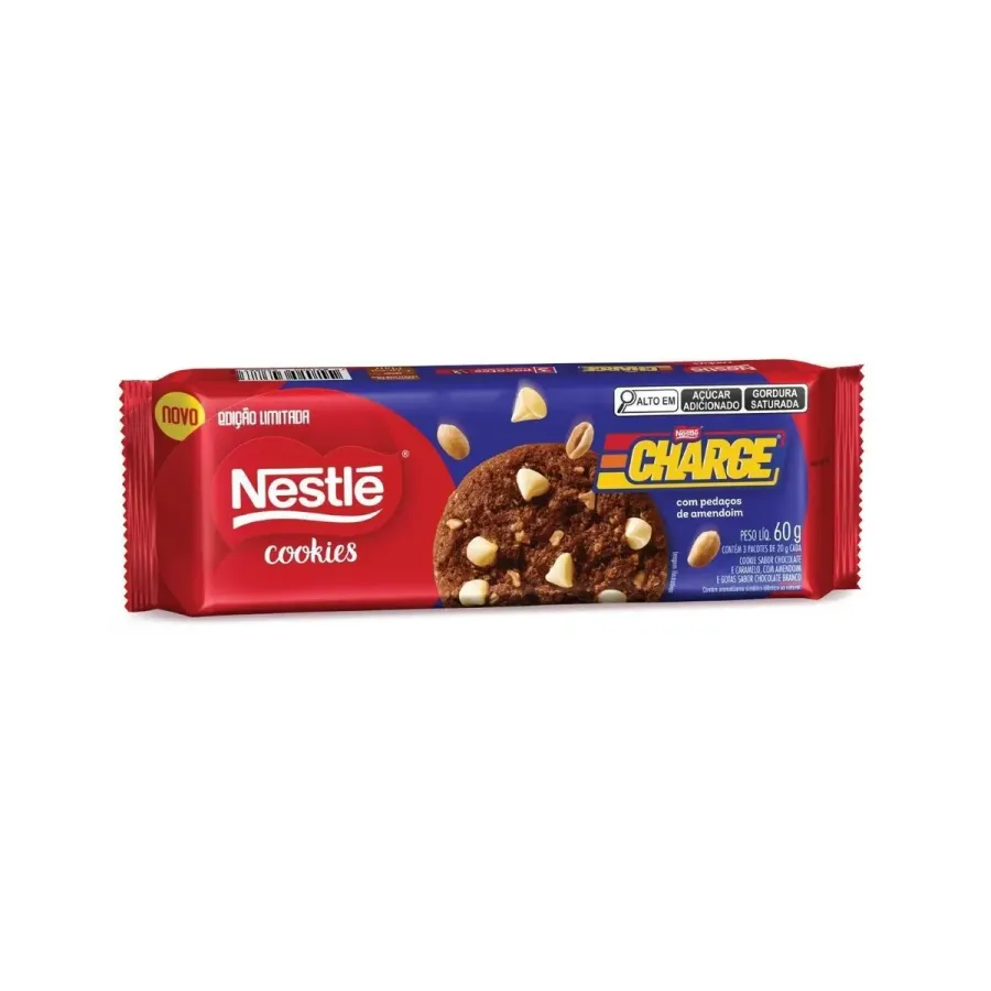 Biscoito Nestle Charge Cookie Gotas Choc
