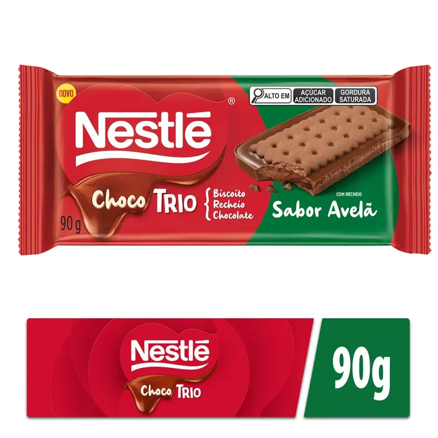 BARRA NESTLE 90G CHOCO TRIO AVELA