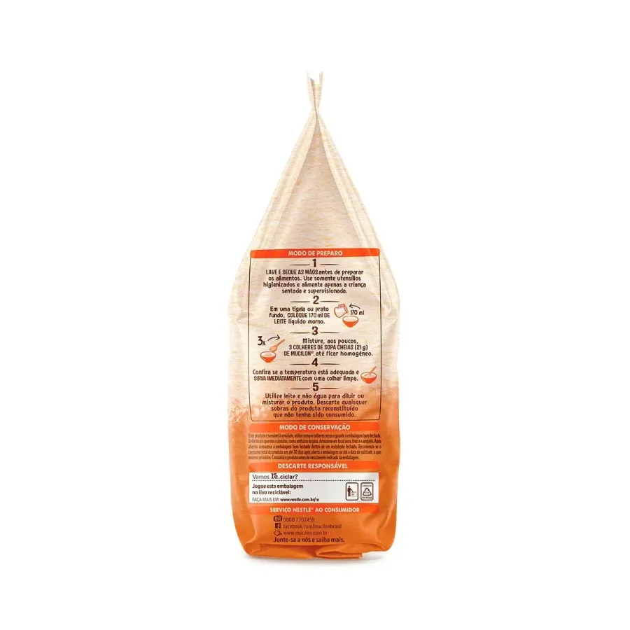 MUCILON NESTLE 5 CEREAIS ZERO 360G