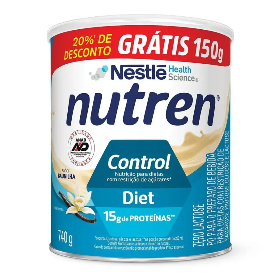 Complemento Alimentar Nutren Control Sabor Baunilha 740g