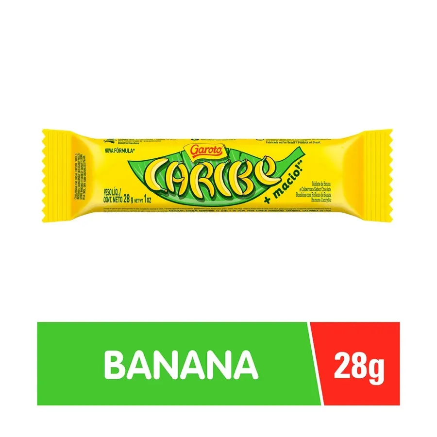 BOMBOM GAROTO 28G CARIBE CANDYBAR