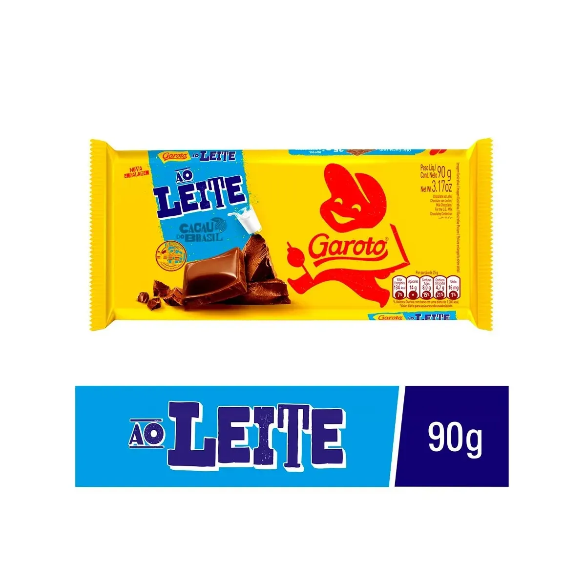 Chocolate Garoto Ao Leite 90g