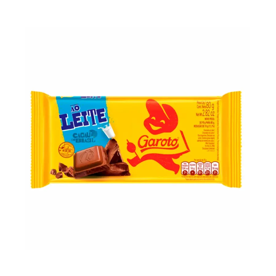 BARRA GAROTO 80G CROCANTE