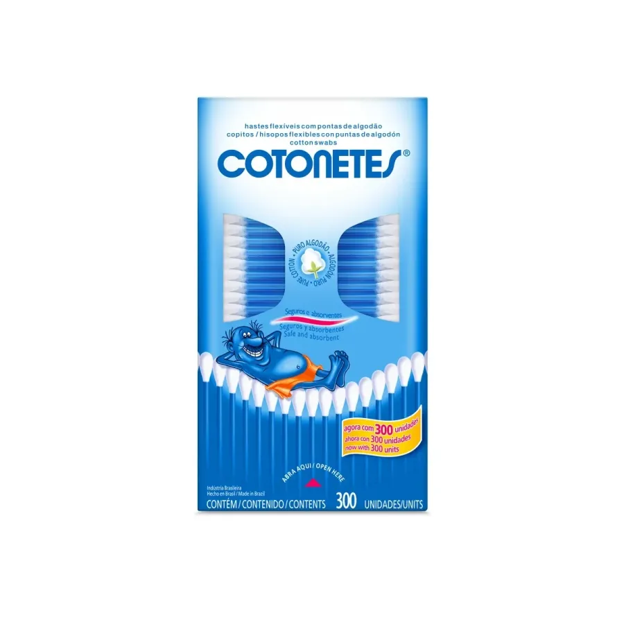 Hastes Flexíveis Johnson's Cotonetes 300 Unidades