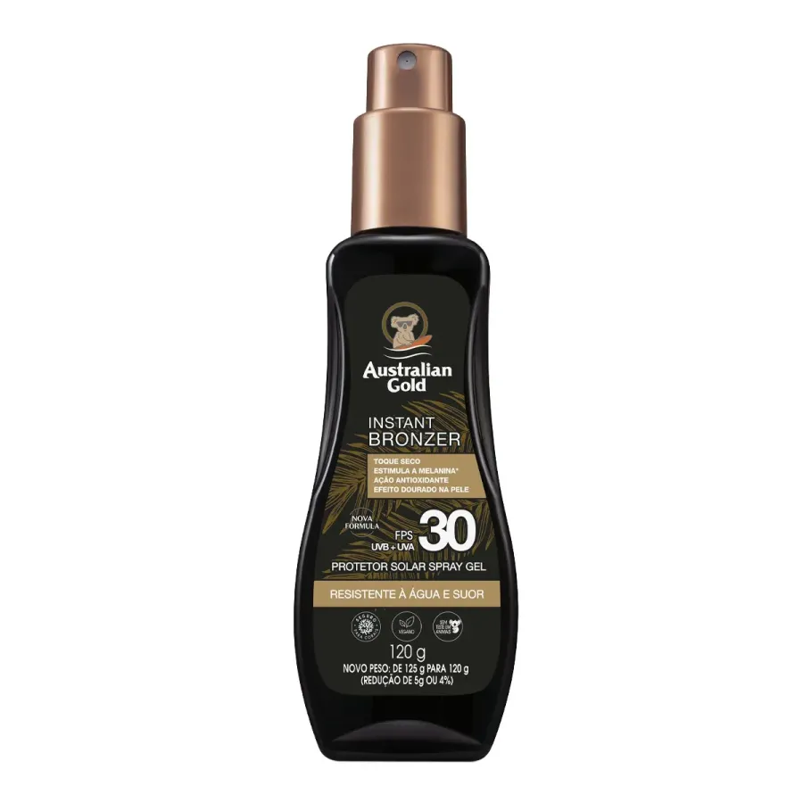 Protetor Solar Australian Gold Instant Bronzer FPS30 120g