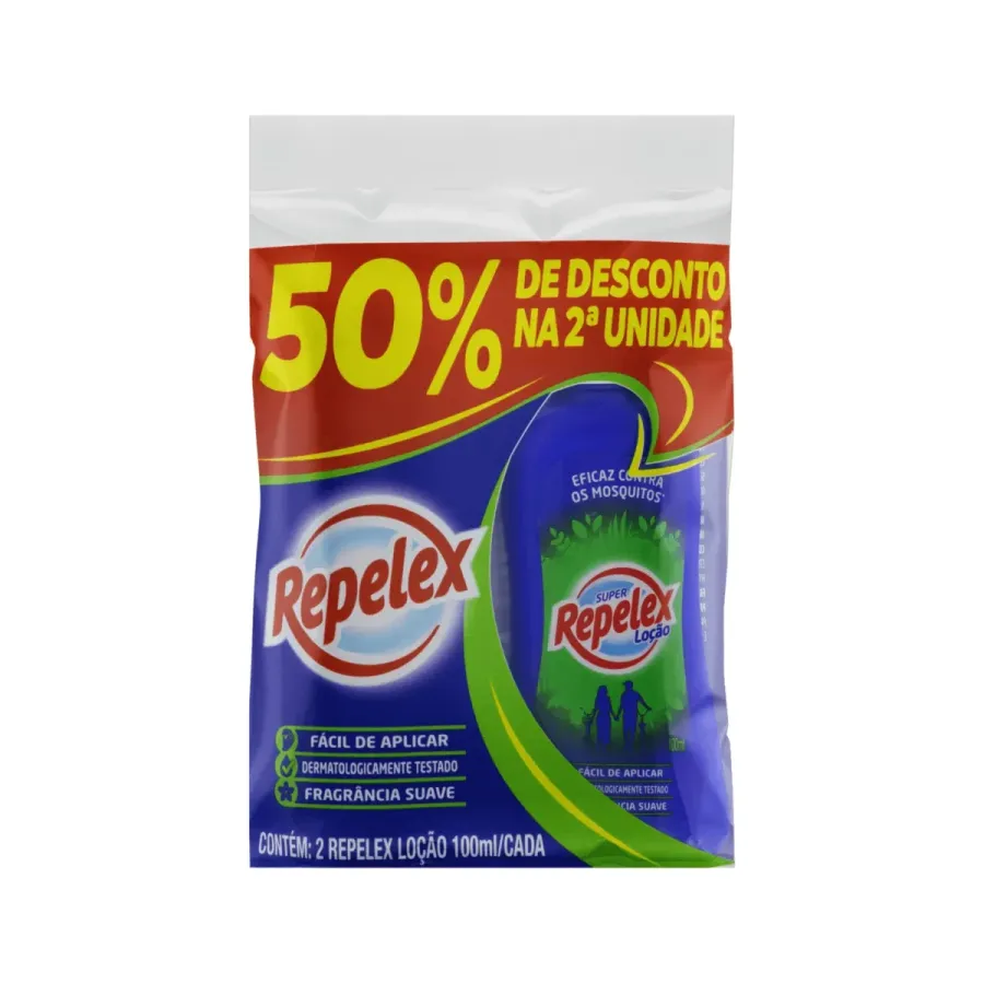 Loção Repelente Repelex Fragrância Suave 2 Unidades de 100ml Cada