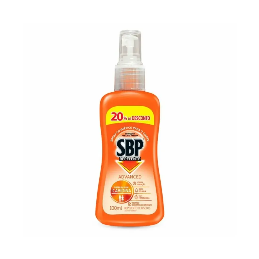 Repelente de Insetos SBP Advanced Sem Fragrância 100ml Spray
