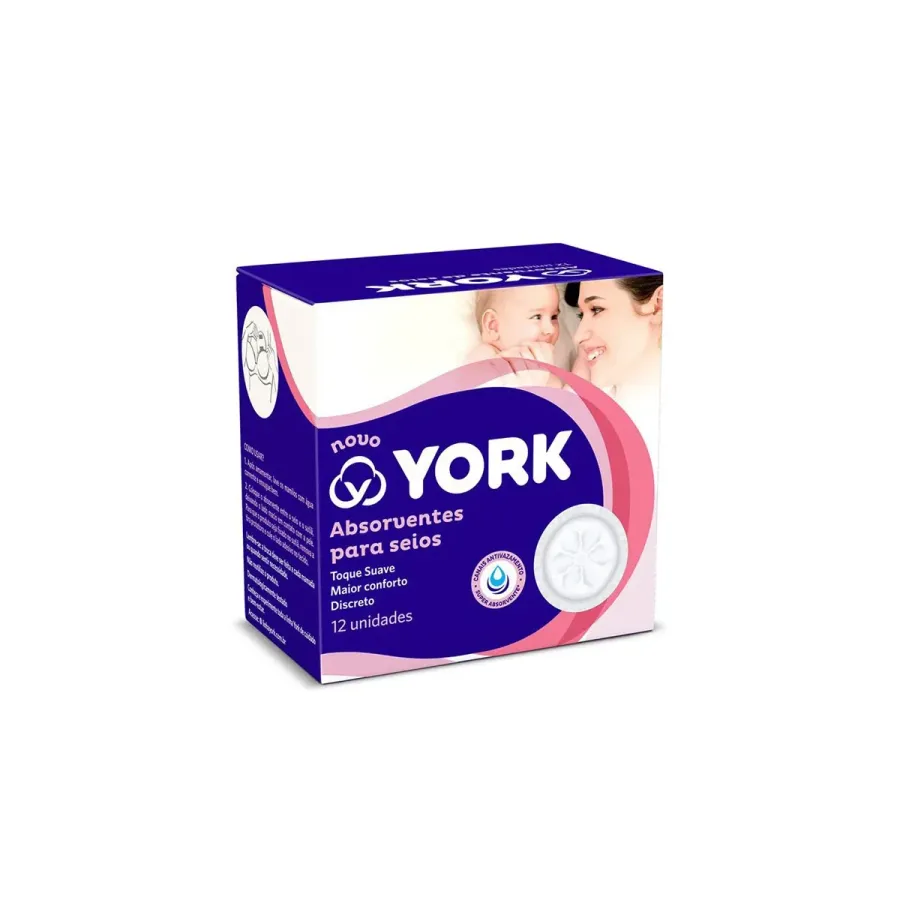 Absorventes para Seios York 12 Unidades