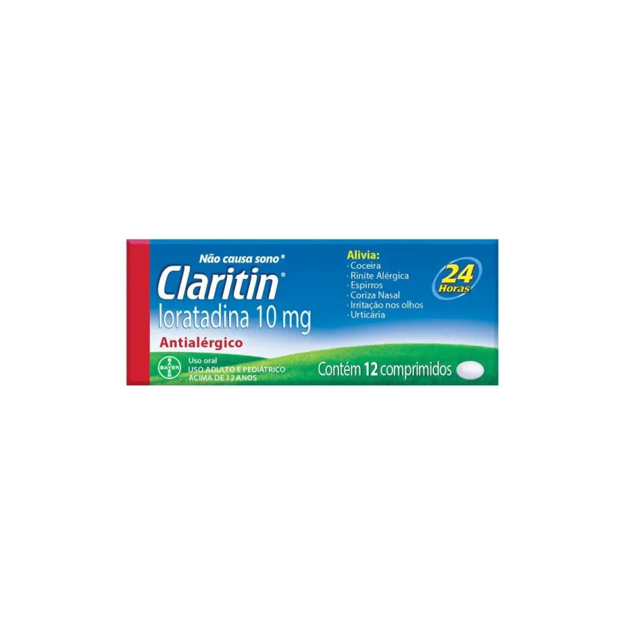 Antialérgico Claritin 10mg 12 Comprimidos