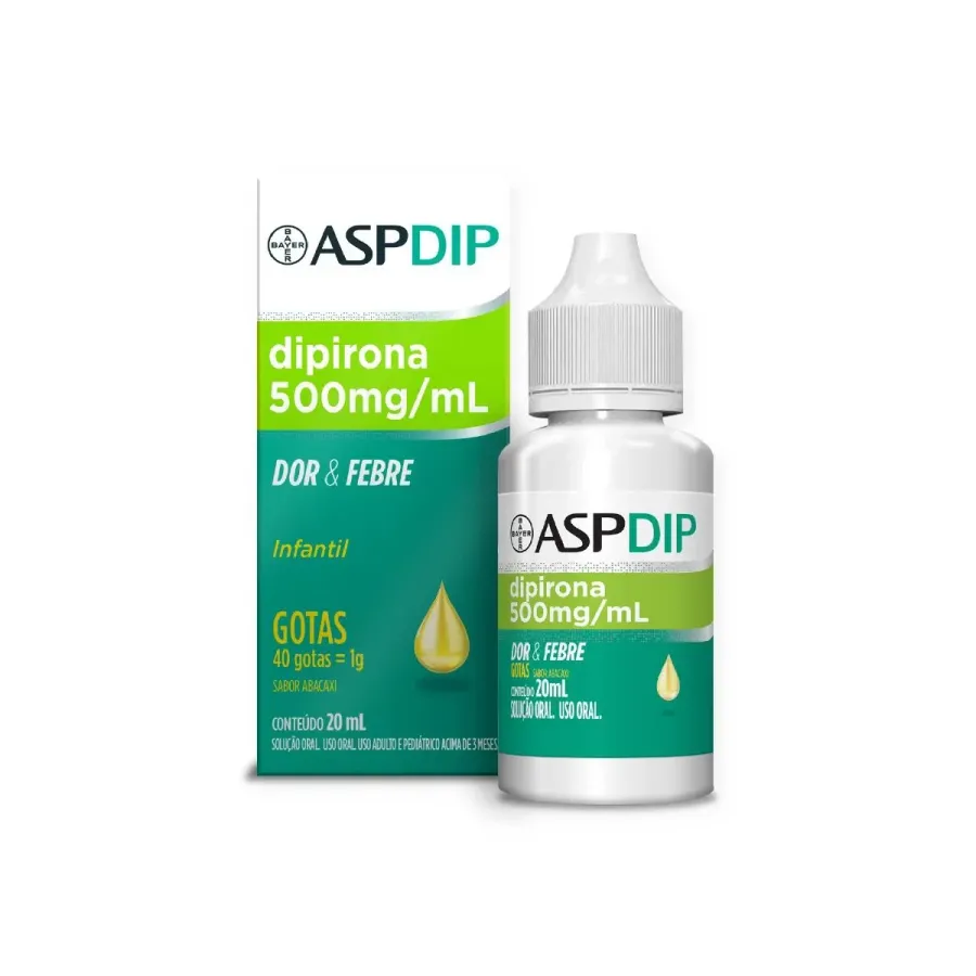 Analgésico Aspdip 500mg 20ml Gotas