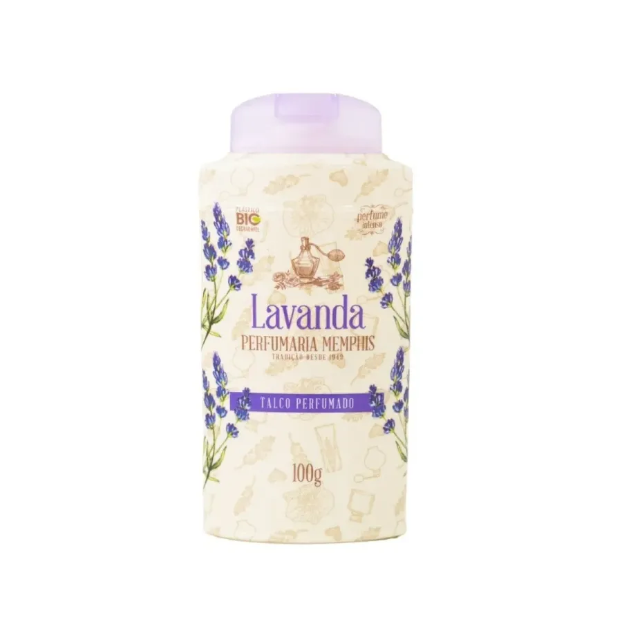 Talco Perfumado Memphis Lavanda 100g